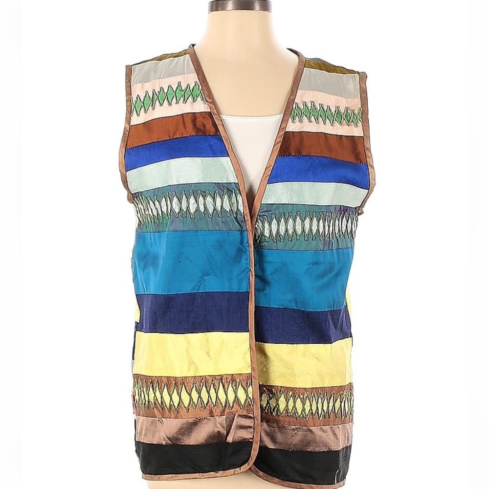 Assorted Brands Stripped Vest Size 40